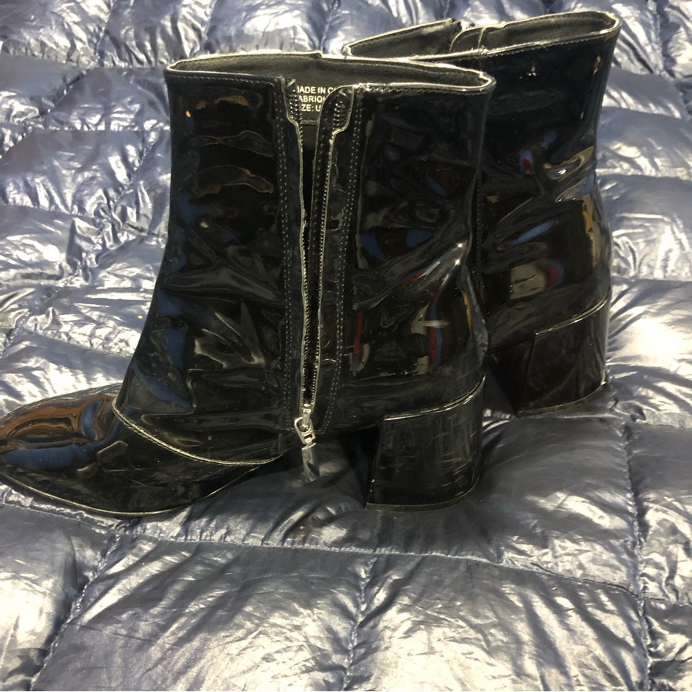 Urban Outfitters Patent Leather Boots, Size 9